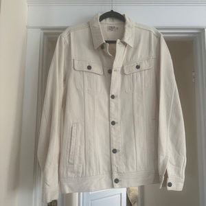 Men’s Faherty ivory denim jacket